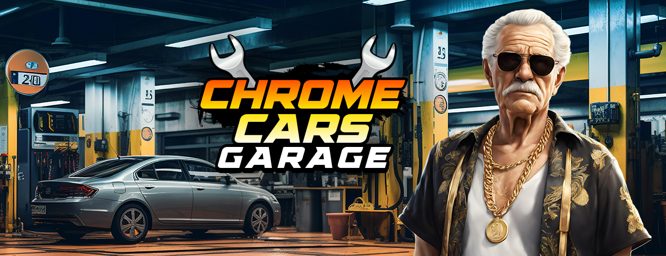 Chrome Cars Garage - Find the missing parts to complete Grandpa Bill's awesome car collection.