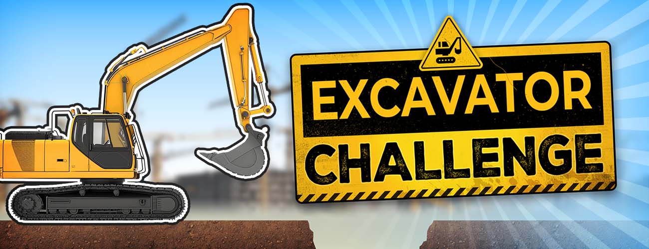 Excavator Challenge - Pick up and and load all rocks onto the truck before time runs out.