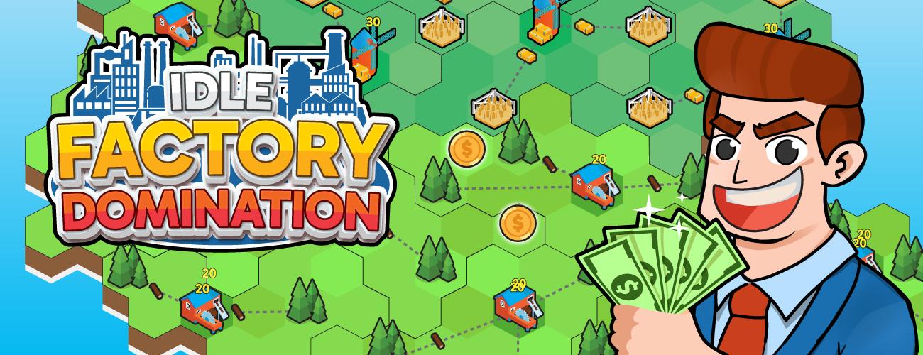 Idle Factory Domination - Flip tiles to expand your factory business WORLDWIDE. All it takes is one extra click to arrive at BILLIONAIRE status.