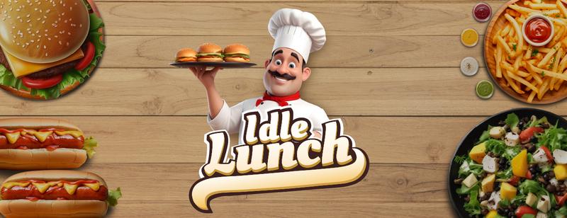 Idle Lunch - Chomp on burgers and fries to earn coins. It's lunch time ain't nobody gonna stop us.