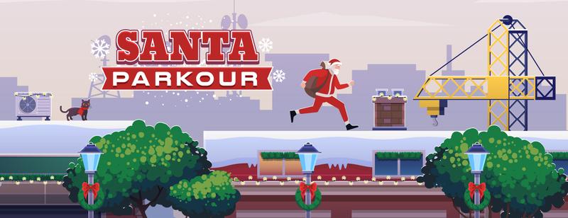 Santa Parkour - Jump from rooftop to rooftop in this ultimate Christmas runner game